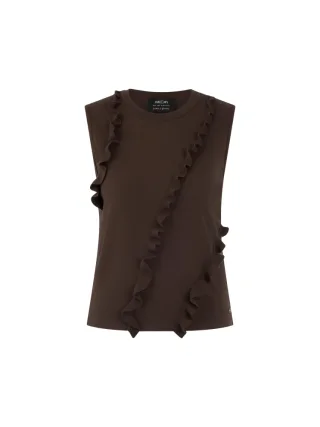 Marc Cain Collections - Top Knitted in Germany seal brown - Gr. - 38