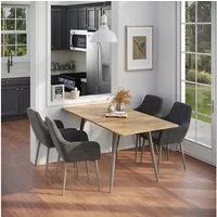 Vicco Esstisch Beaver, Goldkraft Eiche/Greige, 120 x 80 cm ausziehbar (1-St)