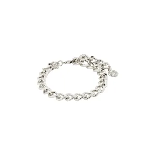 pilgrim - Recyceltes Kettenarmband – Charm silver - Gr. - OS