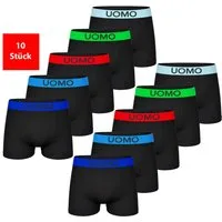 Fashionschmiede Retro Boxer Boxershorts Herren Mikrofaser 5er & 10er Pack Retroshorts Set (Spar-Set, 10-St., 10er-Pack) Keine kratzenden Schilder, Seamless, ohne störende Seitennähte