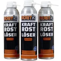 Rostio Kraft Rostlöser Spray für Schrauben Muttern Rostentferner (3-St)