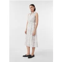 comma Midikleid Kleid Ärmelloses Midikleid mit Gürtel