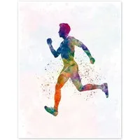 Posterlounge Wandbild Athletischer Läufer I, nobelart, erhältlich als Poster, Leinwandbild, Wandsticker oder Acrylglasbild