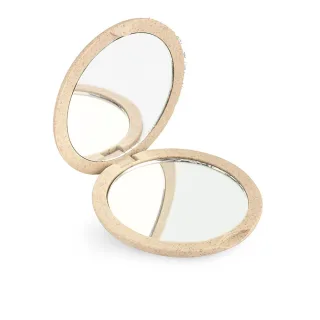 Spiegel Naturfaser Doppelfalttasche X4 #beige 1 St
