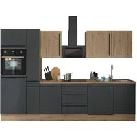 KOCHSTATION Küchenzeile Florida, Breite 310 cm, wahlweise mit E-Geräten,Softclose für Türen/Schubkästen