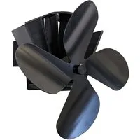 Firefix Kaminventilator Ofenventilator, 4-flügelig, für das Rauchrohr, magnetisch