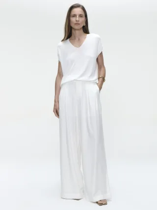 Jane Lushka - Viscose seamless Top 3023 bianco - Gr. - M