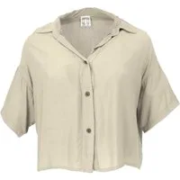 Guru-Shop Longbluse Boho Blusentop, Basic Kurzarmbluse, weite.. alternative Bekleidung