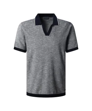 Pierre Cardin - Strick 1/2 Polo ohne KN salute - Gr. - XL