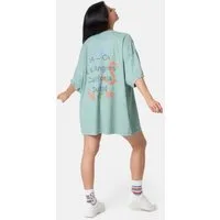 Worldclassca Print-Shirt Worldclassca Oversized T-SHIRT LA Print Washed Tee Sommer Oberteil Neu