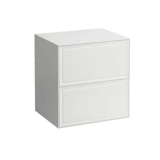 LAUFEN The new classic Schubladenelement/Sideboard H4060060851701 57,5x60x45,5cm, 2 Schubladen, Sideboard ohne Ausschnitt, Weiß matt