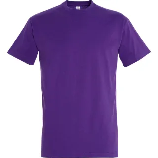 SOLS Mens Imperial Heavyweight Short Sleeve T-Shirt (dunkelviolett)