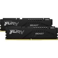 DIMM 64 GB DDR5-5600 (2x 32 GB) Dual-Kit, Arbeitsspeicher schwarz, KF556C36BBEK2-64, FURY Beast, AMD EXPO