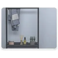 Aica Sanitär Badspiegel mit LED Wandspiegel Badezimmerspiegel rahmenlos Beschlagfrei