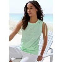 Vivance Tanktop mit verstellbarer Raffung an der Schulter (2er-Pack) Sommertop aus pflegeleichter Qualität mit Baumwolle