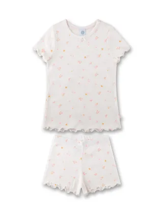 Sanetta - Schlafanzug kurz white pebble - Gr. - 128