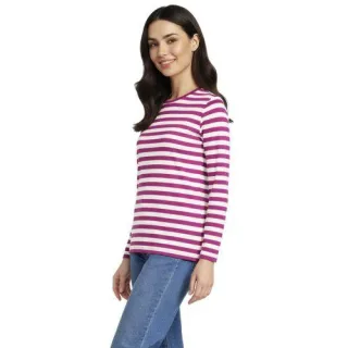 Supima-Shirt, Langarm, Damen,  Pink, Baumwolle, by Lands' End