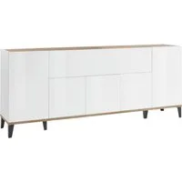 Home affaire Sideboard Sunrise, Kommode mit 5 Türen und 1 Klapptür, Breite 200 cm