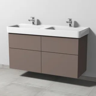 Sanipa 3way Waschtischunterbau zu Laufen Pro S Waschtisch mit 4 Auszügen, Taupe-Matt SP7871T