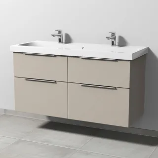Sanipa 3way Waschtischunterbau zu Geberit iCon Light Waschtisch mit 4 Auszügen, Kaschmir-Matt UP5761U
