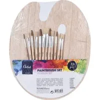 Artist Malpinsel EH Excellent Houseware Malset, 12 Pinsel und Malpalette