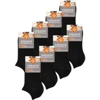 Nur Die Sneakersocken Baumwolle Basic Unifarben (16-Paar) Männer Multipack Mehrpack