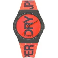Superdry Quarzuhr Superdry SYL189CE Analog Quarz Uhr mit Silikon Armband, SYL189CE Analog Quarz Uhr mit Silikon Armband