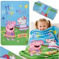 Peppa Pig Kinderbettdecke Peppa Wutz weiche Fleecedecke für Kinderbetten, 100x150 cm