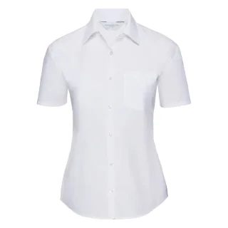 Russell Collection - Bluse mit kurzen Ärmeln - Damen (Weiß)
