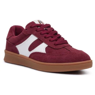 Hush Puppies Maura Wildleder Damen Bordeaux Sneaker