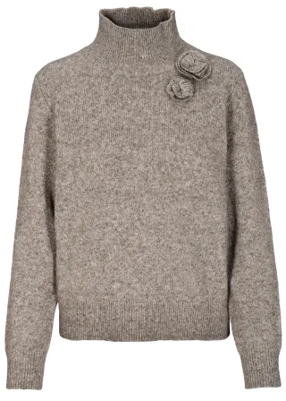 IN LINEA - Pullover taupe mel. - Gr. - 38