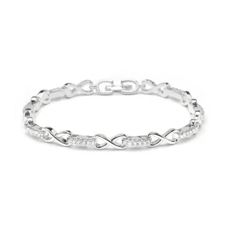 Luxenter Armband aus funkelndem Zirkonia mit Rhodiumbeschichtung – Raak