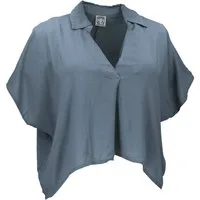 Guru-Shop Longbluse Weites Boho Blusentop mit Fledermausärmeln,.. alternative Bekleidung