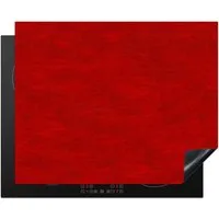 MuchoWow Herd-Abdeckplatte Muster - Ölfarbe - Rot, Vinyl, (1 tlg), Abdeckung Induktionskochfeld Schutzmatte, Küche Deko, 65x52 cm