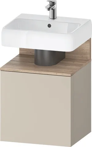 Duravit Qatego Waschtischunterbau wandhängend Taupe Supermatt 490x420x645 mm - QA4077R55830000 QA4077R55830000