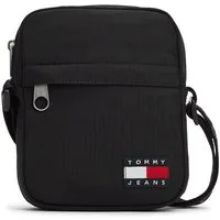 Tommy Jeans Umhängetasche TJM ESS DAILY RIPSTOP REPORTER, Unisex Schultertasche, Crossbodybag mit Logo-Aufnäher