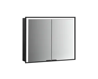 emco LED-Lichtspiegelschrank Prime 3 Unterputz, 1200 mm, 2-türig, schwarz, 949714405 949714405