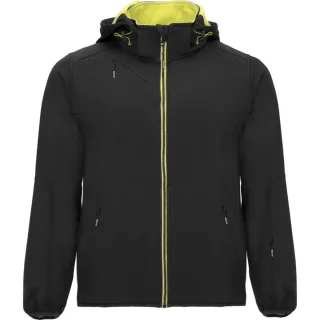Roly - "Siberia" Softshelljacke für Herren (Schwarz/Leuchtend Limone)