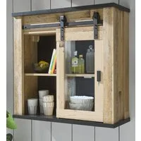 Furn.Design Wandhängeschrank Stove, Küchenschrank in Used Wood, mit Schwebetür