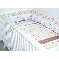 Primawela Babybettwäsche Baby Kinder Bettset- 3 teiliges mit 420 Nestchen Bettwäsche, 5 teilig