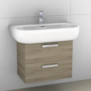 Artiqua 413 Waschtischunterschrank für 4U 123480 Sanremo Eiche quer NB, 413-WU2L-K25-7144-428 413-WU2L-K25-7144-428