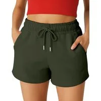 R-CAMP Shorts Kurze Hosen Damen Sweatshorts (Packung, 1-tlg., kurze shorts damen) Baumwolle, Hautfreundlich und atmungsaktiv