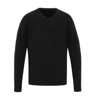 Premier Mens Essential Acryl Pullover mit V-Ausschnitt (Schwarz)