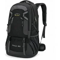 Forrlite Wanderrucksack Wanderrucksack 60L, Fahrradrucksack Radrucksack Fahrradrucksäcke (Sportrucksäcke Wander-Rucksack Motorradrucksack Biker-Rucksack, Wanderrucksack Trekkingrucksack Bergrucksack, wasserdichter), Herren & Damen mit Helmnetztasche,