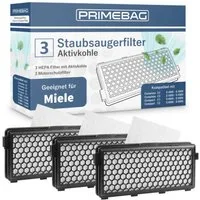 PRIMEBAG HEPA-Filter für Miele S8340 S8 S6 S5 S4 Complete C2/C3 Compact C1/C2 kompatibel