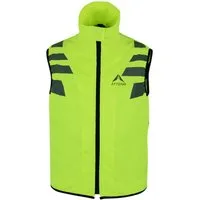 ATTONO Fahrradjacke Fahrradweste Fahrrad Motorrad reflektierende Weste Neon Warnweste