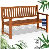 Deuba Gartenbank Maxima, Sitzbank Holz FSC®-zertifiziert 480kg Belastbar Garten Eukalyptus