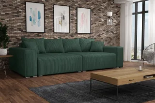 OUTLET Big Sofa Couchgarnitur REGGIO Megasofa mit Schlaffunktion Stoff Poso F...