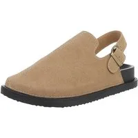 Ital-Design Damen Mules Freizeit Riemchensandalette (88828377) Flach Riemchensandalen in Hellbraun