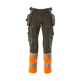 MASCOT Herren Hose mit Hängetaschen ACCELERATE SAFE Dunkelanthrazit / Hi-vis Orange 47 - 19131-711-1814-90C47